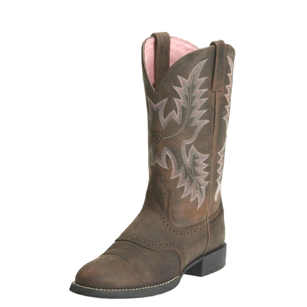 ARIAT Heritage Stockman Cowboy Boots Leather Western Rodeo Women’s Size 6 1/2"